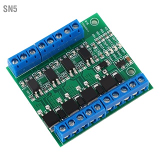 SN5 PWM 4-Channel MOS FET โมดูล PLC เครื่องขยายเสียง แผงวงจรควบคุมโมดูล 3-20V ถึง 3.7-27VDC 10A