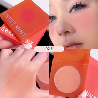 【COD】Sweet Mint Monochrome Blush Palette Rose Cheek Tint Blusher Powder Natural Face Makeup Matte Rouge Contour Shadow Palette Cosmetic For Women Beauty 3 Colors