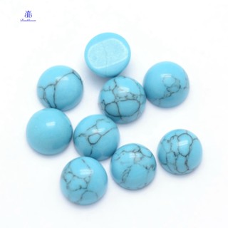 Cabochons สังเคราะห์ ครึ่งวงกลม 6x3~3.5 มม. 10 ชิ้น