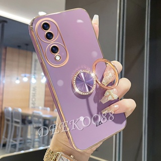 ใหม่ พร้อมส่ง เคสโทรศัพท์มือถือนิ่ม พร้อมแหวนขาตั้ง หมุนได้ สําหรับ Honor 90 Lite Magic5 Pro X8a 4G 5G Honor90 Honor90Lite 2023