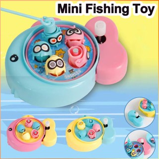 Creative Mini Fish Catcher ของเล่นเด็กเกมตกปลาแม่เหล็ก Rod Fish Hook Kid&amp;#39;s Mini Pool -FE