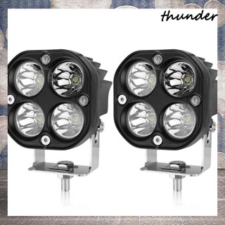 Thunder ไฟตัดหมอก Led 40w 6000k Ip67 3 นิ้ว กันน้ํา สําหรับรถบรรทุก Suv Atv 2 ชิ้น