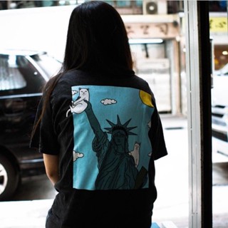 Ripndip ของแท้ เสื้อยืดแขนสั้น พิมพ์ลายแมวเสรีภาพ ขนาดใหญ่ สําหรับผู้ชาย และผู้หญิง 072