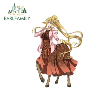 Earlfamily สติกเกอร์กันแดด ลาย Monster Musume No Iru Nichijou ขนาด 13 ซม. x 9.1 ซม. สําหรับติดตกแต่งรถยนต์