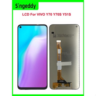 อะไหล่หน้าจอสัมผัสดิจิทัล LCD แบบเปลี่ยน สําหรับโทรศัพท์มือถือ VIVO Y70 Y70S Y51S