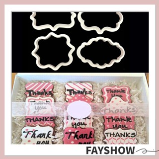 FAY 4 ชิ้น / เซต แม่พิมพ์เค้ก ฟองดองท์ ใหม่ DIY ขนม พลาสติก เบเกอรี่ เครื่องมือตัดคุกกี้