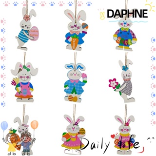 Daphne ไข่อีสเตอร์กระต่ายกระต่ายเครื่องประดับไม้ Diy สําหรับตกแต่งบ้าน