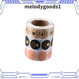 Melodygoods1 สติกเกอร์ฉลาก ทรงกลม ขนาดเล็ก มีกาวในตัว สไตล์ธุรกิจ