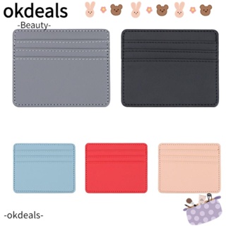 Okdeals กระเป๋าสตางค์ กระเป๋าใส่เหรียญ กระเป๋าหนัง กระเป๋าใส่บัตรประจําตัวประชาชน สําหรับผู้หญิง ผู้ชาย