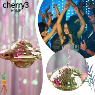 CHERRY3 ลูกบอลดิสโก้ รูปดาวเคราะห์ สีทอง สีโรสโกลด์ สําหรับตกแต่งบาร์