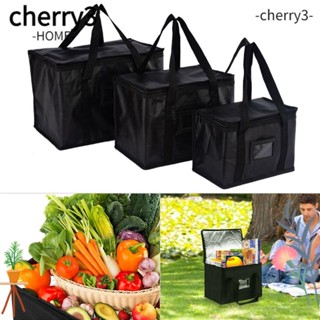 CHERRY3 กระเป๋าเก็บอาหารกลางวัน มีฉนวนกันความร้อน สะดวกสบาย สําหรับจัดส่งอาหาร