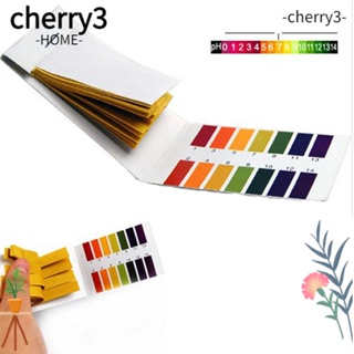 Cherry3 แถบทดสอบค่า PH กรดอัลคาไลน์ 1-14 น้ําหนักเบา 5*80 400 ชิ้น