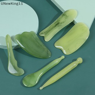 Unewking แผ่นบอร์ดเรซิ่น กัวซา สีเขียว สําหรับนวดใบหน้า และร่างกาย