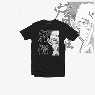 แฟชั่น อะนิเมะ T-shirt jujutsu kaisen Sukuna v3 สำหรับ Itadori Yuji เสื้อผ้าฝ้ายพิมพ์ลาย เสื้อผ้า