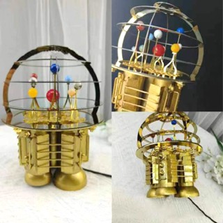 New Solar System Model Electric Metal Iron Model Handicraft Ornaments Decoration