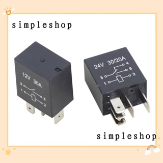 SIMPLE รีเลย์ปั๊มน้ํามัน 30A 4 Pin แบบมืออาชีพ สําหรับรถยนต์