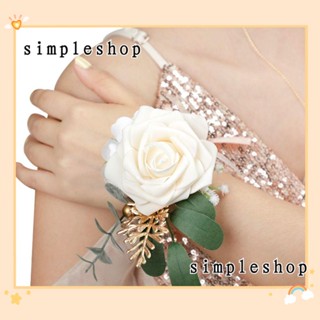 SIMPLE สร้อยข้อมือแชมเปญ แฮนด์เมด สําหรับเพื่อนเจ้าสาว เต้นรํา งานแต่งงาน