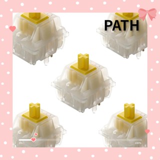 PATH แป้นพิมพ์เชิงกล 5 Pin สวิตช์คีย์บอร์ดเชิงเส้น สวิตช์สีเหลือง สําหรับ MX 1 5 ชิ้น