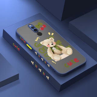 เคสมือถือ แบบแข็ง ขอบซิลิโคน ลายการ์ตูนหมีน่ารัก กันกระแทก สําหรับ Xiaomi Redmi 8 8A 8A Pro