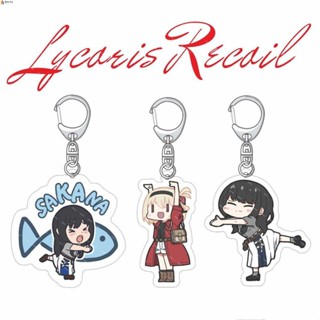 Leota Lycoris Recoil พวงกุญแจ คอสเพลย์ การ์ตูนน่ารัก Mizuki Nakahara พวงกุญแจอะคริลิค
