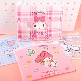 Sanrio กระเป๋าดินสอ pvc แบบใส มีซิป กันน้ํา สําหรับใส่เครื่องเขียน สํานักงาน