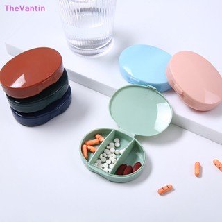 Thevantin กล่องเก็บยา แบบ 3 ช่อง ขนาดเล็ก สําหรับเดินทาง