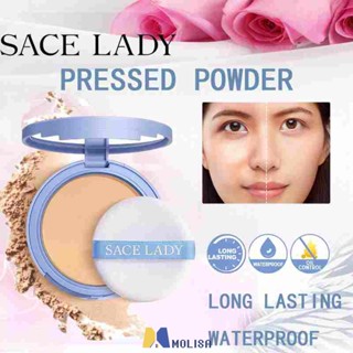 Sace Lady Long Lasting Matte Face Powder Oil-control Poreless Waterproof Setting Powder Face Makeup MOLISA