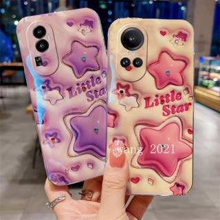 เคสโทรศัพท์มือถือแบบนิ่ม ลายการ์ตูนดาว 3D สร้างสรรค์ สําหรับ OPPO Reno10 Reno10 Pro+ Plus 5G OPPO A78 NFC 4G 2023 Reno10 Pro 5G