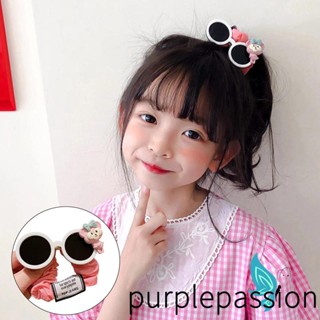 Purplepassion- ยางรัดผม แบบยืดหยุ่น ลายการ์ตูน สําหรับเด็กผู้หญิง