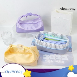 Chunrong กระเป๋าดินสอ ปากกา จุของได้เยอะ แบบพกพา สําหรับโรงเรียน