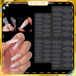 ✧Ready Stcok Nail Art Crystal Nail Mold French Sticker Extension Nail Membrane Non Matte Paper Holder Manicure Tool For Nail Shop 4 Designs TALLER