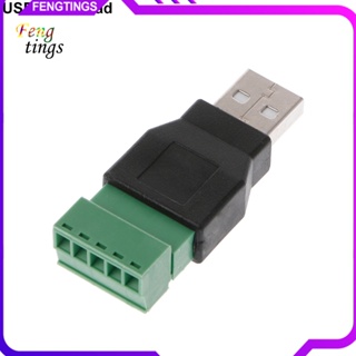 [Ft] อะแดปเตอร์เชื่อมต่อ USB 20 Type A ตัวผู้ ตัวเมีย เป็นสกรู พร้อมตัวป้องกันขั้ว