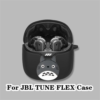 【Ĕĕ】เคสหูฟัง แบบนิ่ม ลายการ์ตูน สีพื้น สําหรับ JBL TUNE FLEX