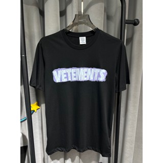 Vetemen1s ใหม่ เสื้อยืดแขนสั้น คอกลม พิมพ์ลายโมโนแกรม สําหรับผู้ชาย S-4XL