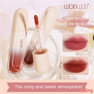 Wodwod ลิปสติก เนื้อแมตต์ กํามะหยี่ กันน้ํา สีแดงนู้ด สตรอเบอร์รี่ 8 สี