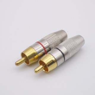 RCA Plug Audio Video Locking Cable Connector Plug Titanize Connector ✅️