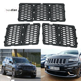 ชุดกระจังหน้ารถยนต์ สีดํา สําหรับ Jeep Grand Cherokee 2014-2016