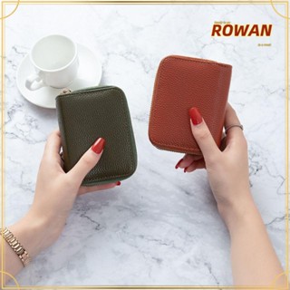 Rowans กระเป๋าใส่เหรียญ หนัง PU ใบสั้น สําหรับผู้หญิง