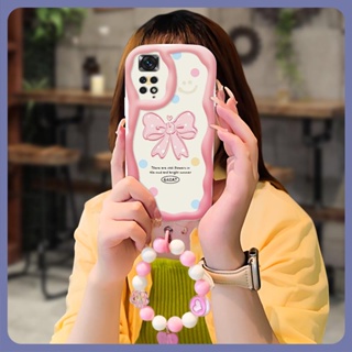 Soft For Girls Phone Case For Redmi Note11 4G Global/Note11S 4G Full edging Pendants youth originality Wave border