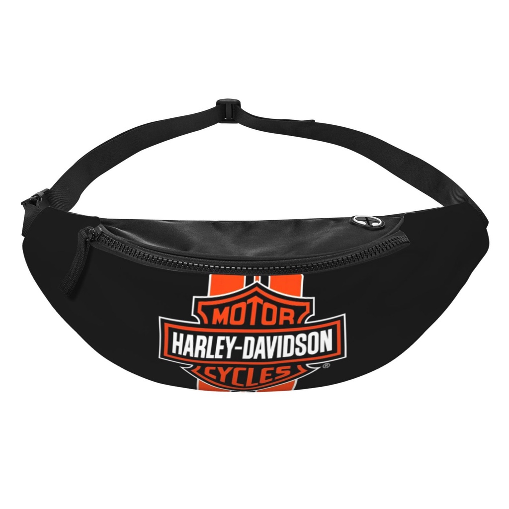 กระเป๋าคาดเอว Harley Davidsons Fanny กันน้ํา สําหรับผู้ชาย และผู้หญิง เหมาะกับการพกพาเดินทาง เดินป่า วิ่ง