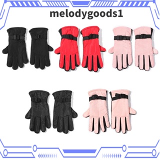 Melodygoods1 ถุงมือเล่นสกี สโนว์บอร์ด สโนว์บอร์ด แบบหนา ให้ความอบอุ่น แฟชั่นฤดูหนาว สําหรับเด็ก