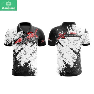 shangsong MOTOSHIRT ISUZU ISU-A07-22 เสื้อคอปกแขนสั้น