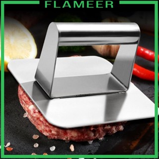 [Flameer] เครื่องบดเบอร์เกอร์ สเตนเลส 304 สําหรับเนื้อ สเต็ก ทําอาหาร