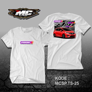 เสื้อยืด พิมพ์ลายรถยนต์ Mc Honda JAZZ GK5 JDM MCSP.TS25