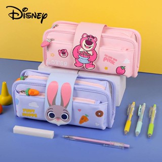กระเป๋าดินสอ เครื่องเขียน ลายการ์ตูน Disney Lotso strawberry bear น่ารัก ขนาดใหญ่ จุของได้เยอะ สําหรับเด็กนักเรียน