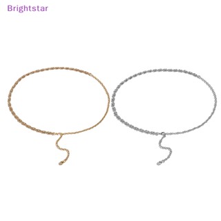 Brightstar เข็มขัดโซ่โลหะ สําหรับผู้หญิง เอวโซ่ หญิงสาวแต่งตัว กางเกงยีน ตกแต่งเข็มขัด อุปกรณ์เสริมเข็มขัด ใหม่