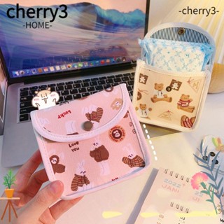 Cherry3 กระเป๋าเก็บเครื่องสําอาง แบบมีซิป สําหรับเดินทาง