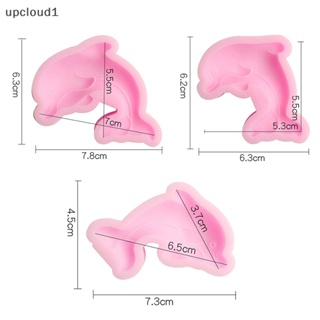 [upcloud1] แม่พิมพ์ซิลิโคน รูปปลาโลมา สําหรับทําช็อคโกแลต เค้ก