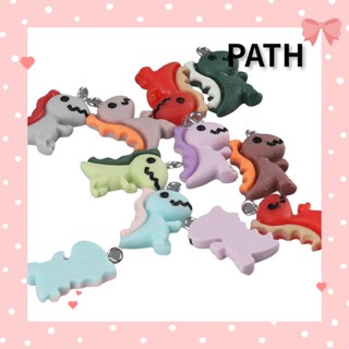 Path จี้เรซิ่น รูปไดโนเสาร์ ขนาดเล็ก คละสี สําหรับทําเครื่องประดับ ต่างหู