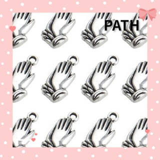 Path จี้โลหะอัลลอย สีเงิน สไตล์วินเทจ สําหรับทําต่างหู DIY